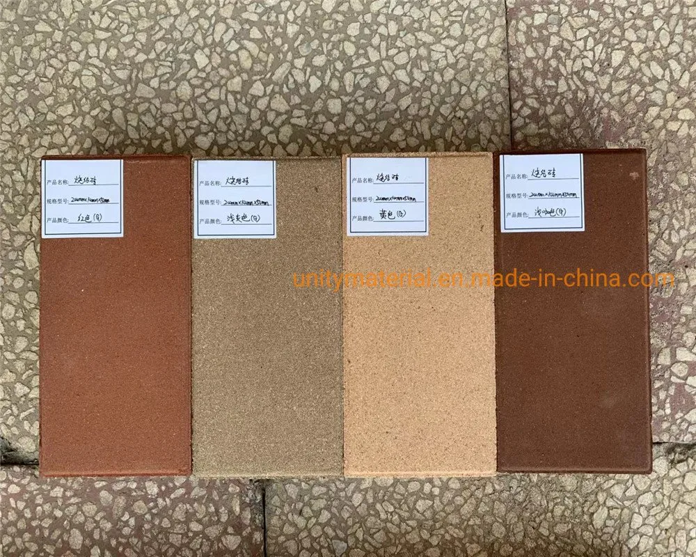 Colorful Ceramic Water Permeable Brick for Outdoor Project Square Sidewalk Street Guiding Blind Road Sintered Paver Garden Floor Wall Building Cladding